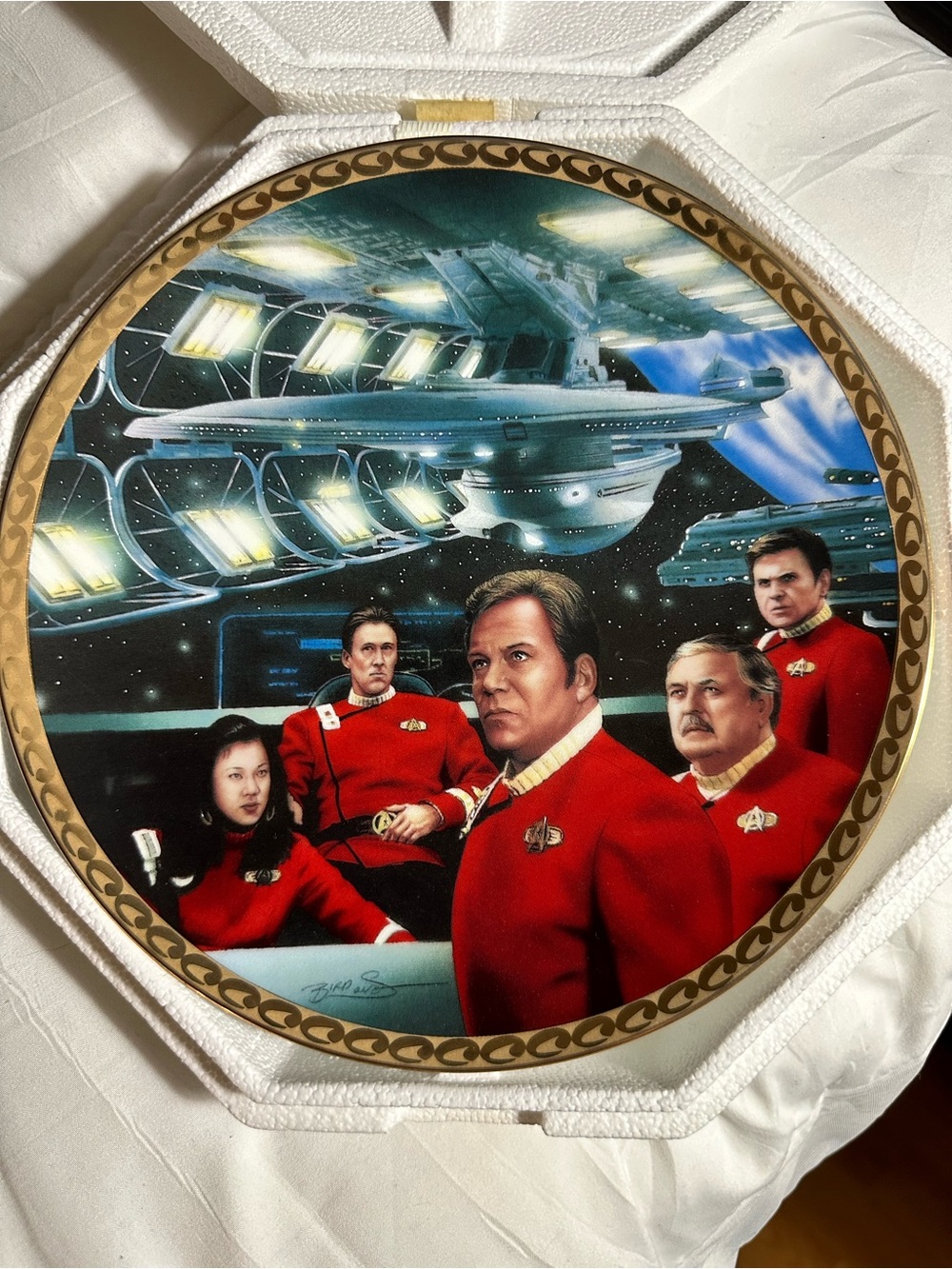 Kirk’s Final Voyage Star Trek Generations Plate Collection.
